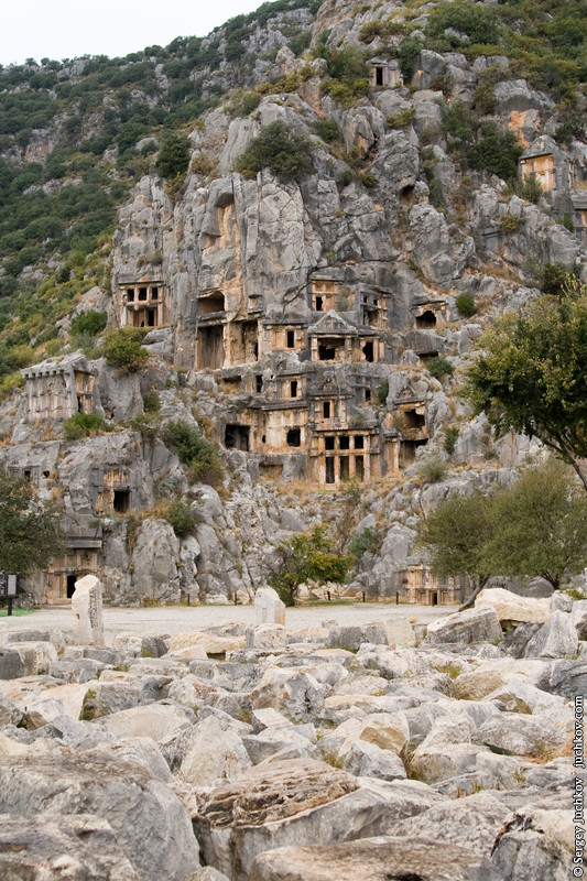 Lycian rock cut tombs by Sergey Juchkov