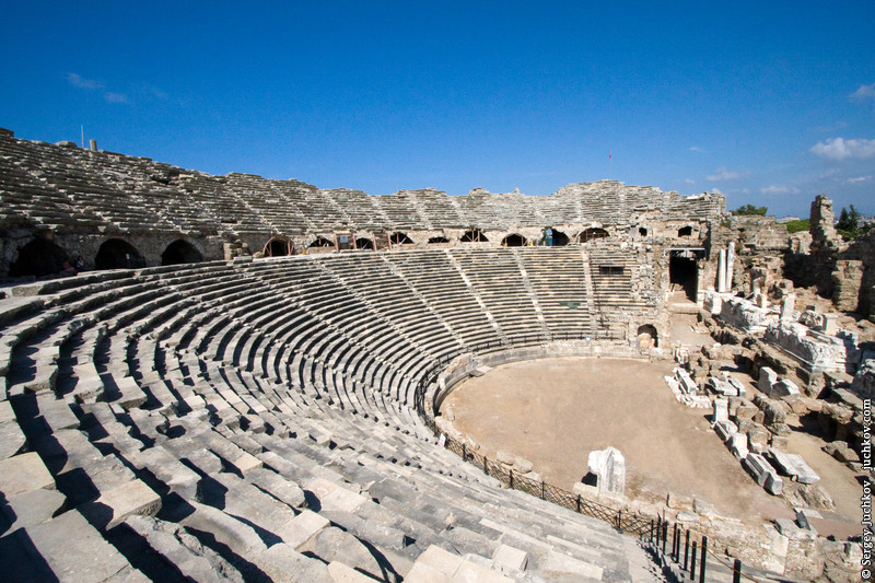 Ancient Theatre. Side. Turkey by Sergey Juchkov